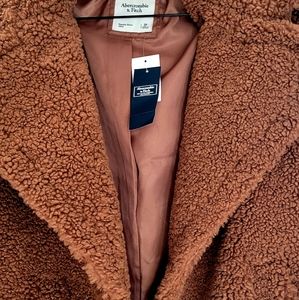 Camel teddy bear coat new with tags